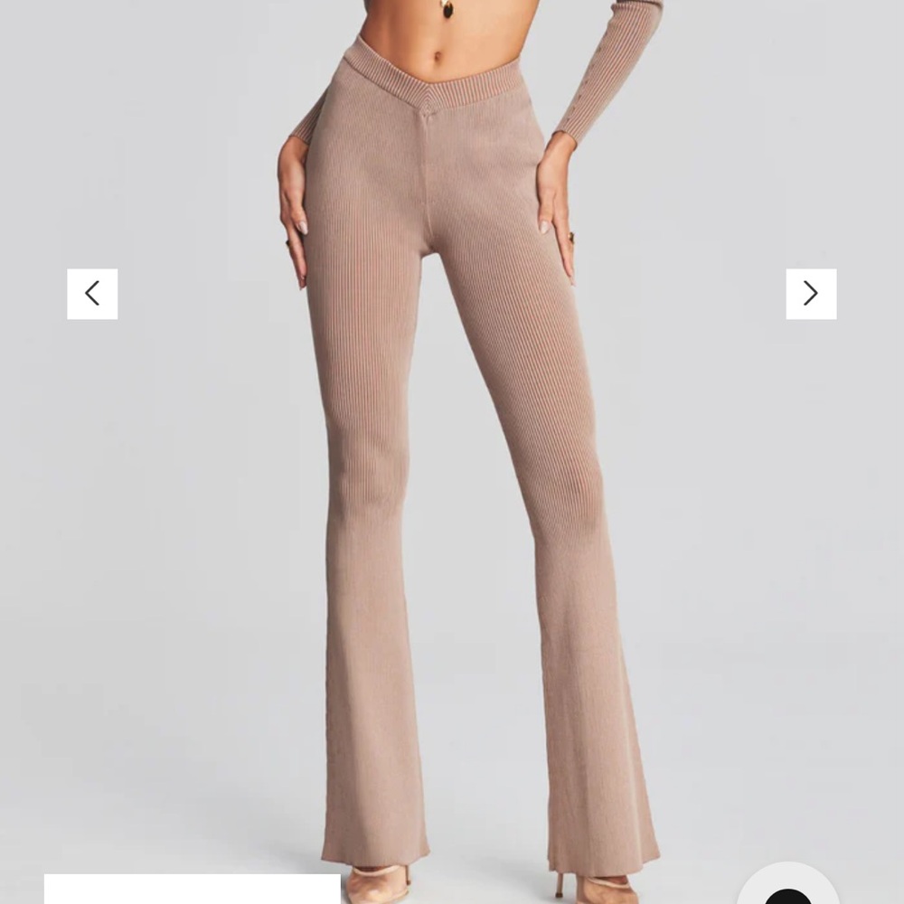Ser.O.Ya Lux ribbed high rise flared pants